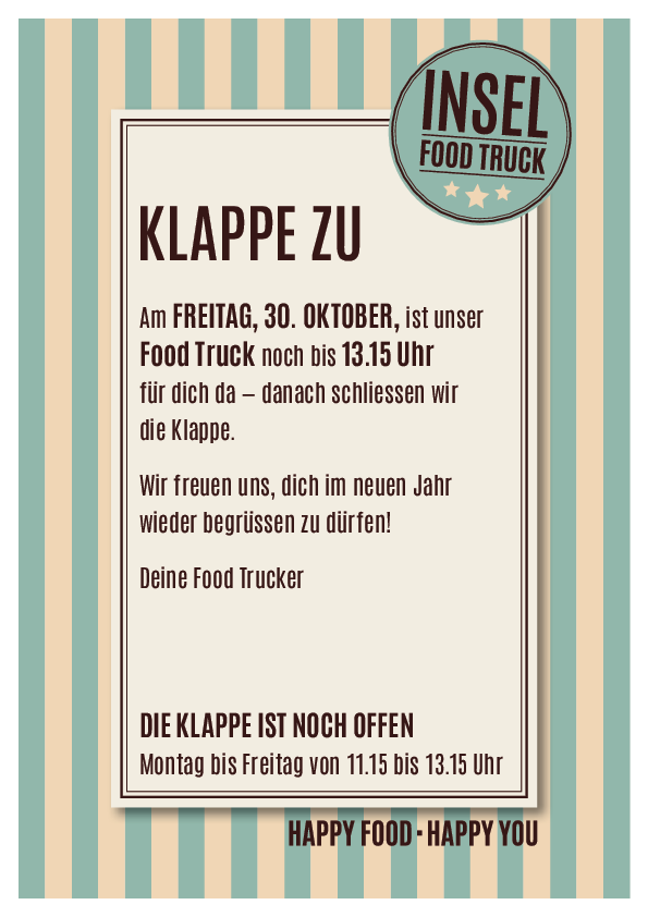 Klappe zu